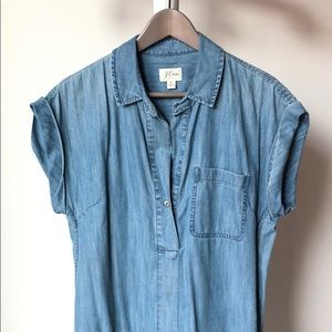 Denim shirt dress